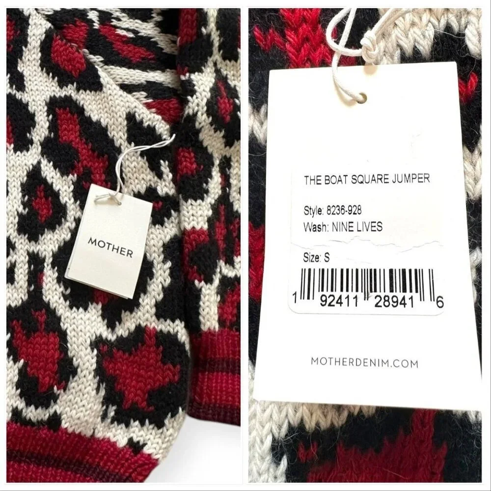 MOTHER‎ The Boat Square Jumper, Size S, New with tag